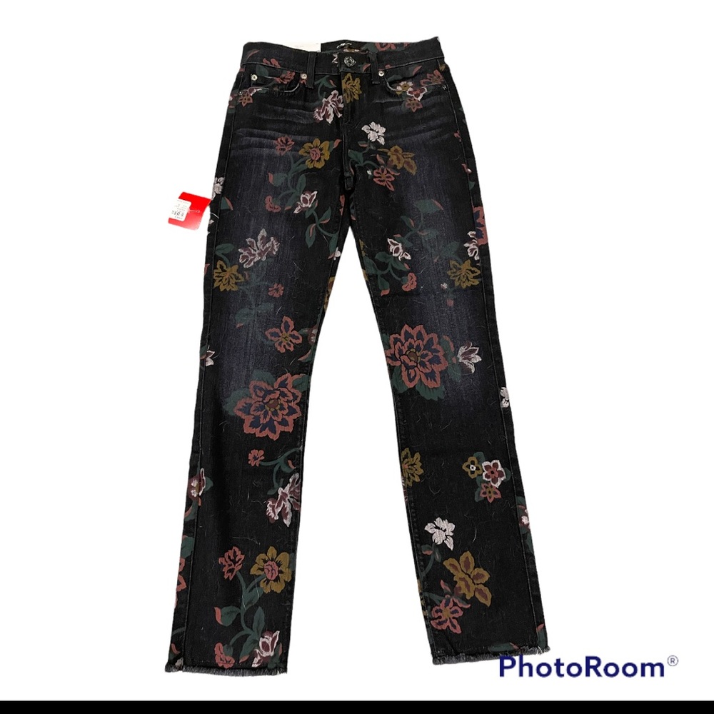 NWT 7 For All Mankind floral jeans